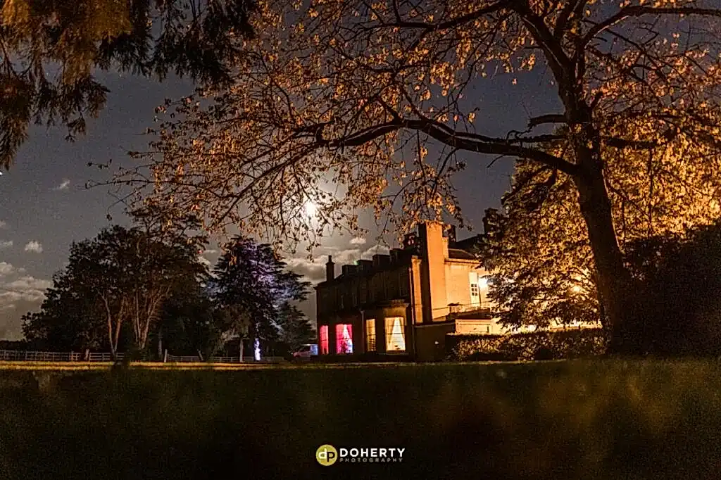 Eastington park at night time