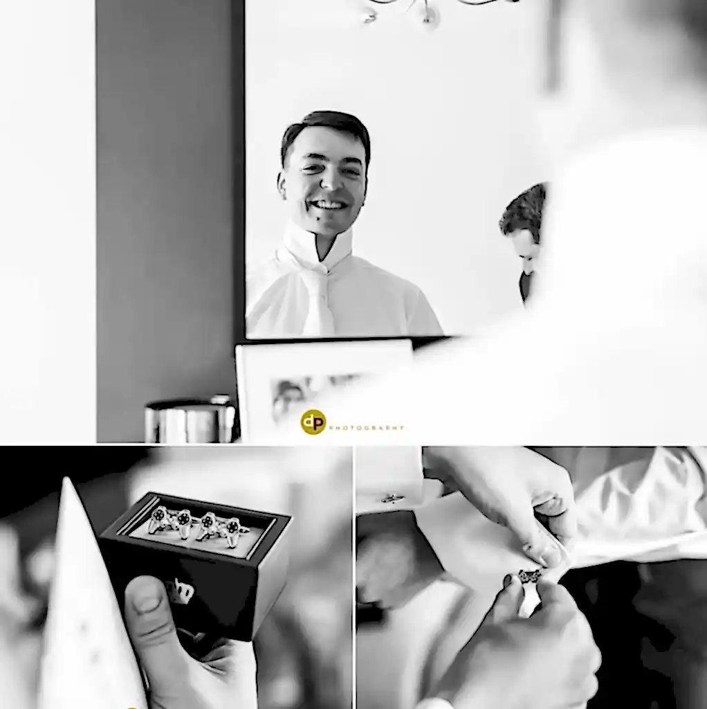 groom preparing